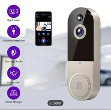 1440P Smart Video Door Bell WiFi Camera| Motion Detection | Night Vision |2- Way