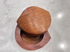 Wood Trinket Box Koa Wood w/Swivel Top