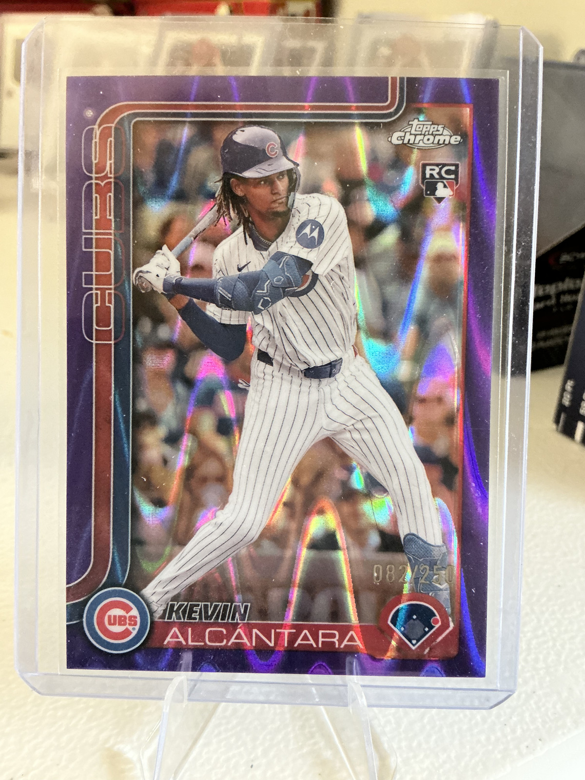 Kevin Alcantara - Topps Chrome Numbered Purple Refractor 2025 #173 082/250 (RC)