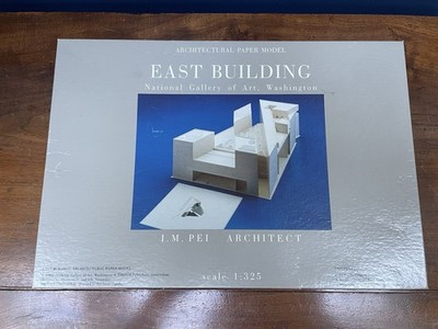 Vintage Architectural Paper Model IM Pei East Building  National Gallery 
