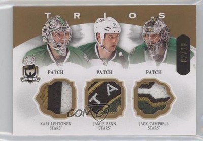 2013 The Cup Gold 2/10 Jack Campbell Kari Lehtonen #C3-STARS Rookie Patch RC 2d8