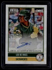2026 Onyx Vintage #VA-LEDE Leo De Vries Base Autographs