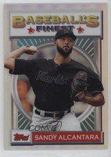 2020 Topps Finest Flashbacks Refractor Sandy Alcantara #60 09xd