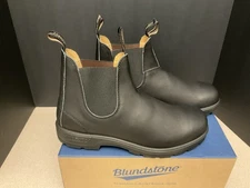 New! Mens Blundstone 558 Black Leather Pull On Chelsea Boots. Size US 11. Nice!