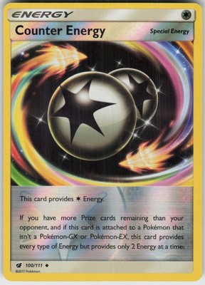 Reverse Holo Counter Energy 100/111 Uncommon Crimson Invasion Near Mint