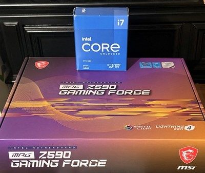 MSI MPG Z590 Gaming Edge Motherboard + Intel i7 11700KF CPU Combo Bundle