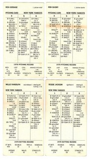 Strat O Matic Baseball 1978 Season Original Cards Complete Set w/additionals