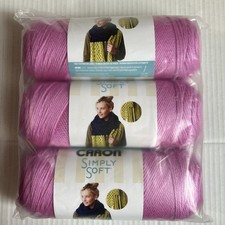New 3 Caron Simply Soft Yarn Color BLACKBERRY 3 Skeins Free Shipping