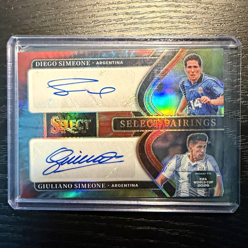 Panini 25-26 Select Road to FIFA World Cup 2026 Simeone Dual Auto Prizm /25