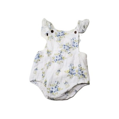Shabby Chic Baby Jumpsuit Romper Girls 12-18 Months Floral 100% Cotton NWOT
