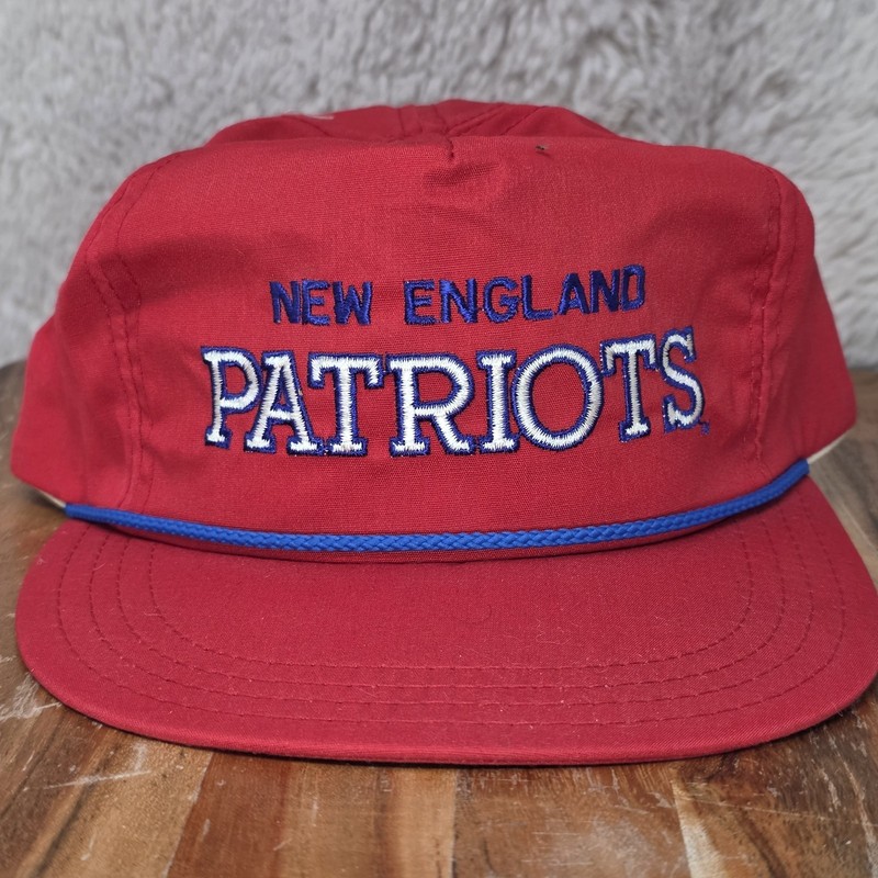 Vtg 80s pro line New England Patriots snapback rope hat cap Red grail NFL  Rare 