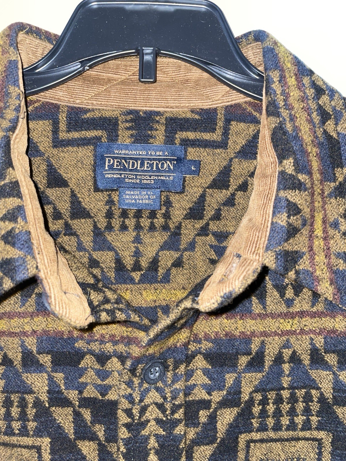 Pendleton Wool Harding La Pine Overshirt Size Lar… - image 2