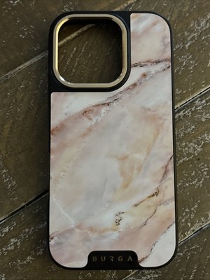 BURGA Elite iPhone 16 Pro Case Marble Gold Slim Protective Cover