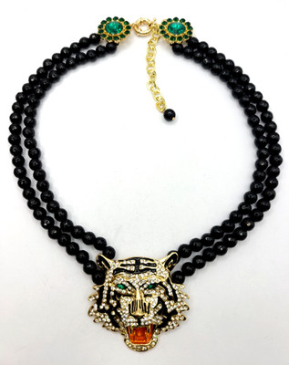 Nordstrom Tiger's Head Statement Necklace EYE CANDY LOS ANGELES