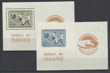 PARAGUAY Mi# Bl. 24/25 MNH SOCCER WORLD CUP 1962 Football