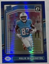 2024 Donruss Optic #272 Malik Washington Blue Hyper