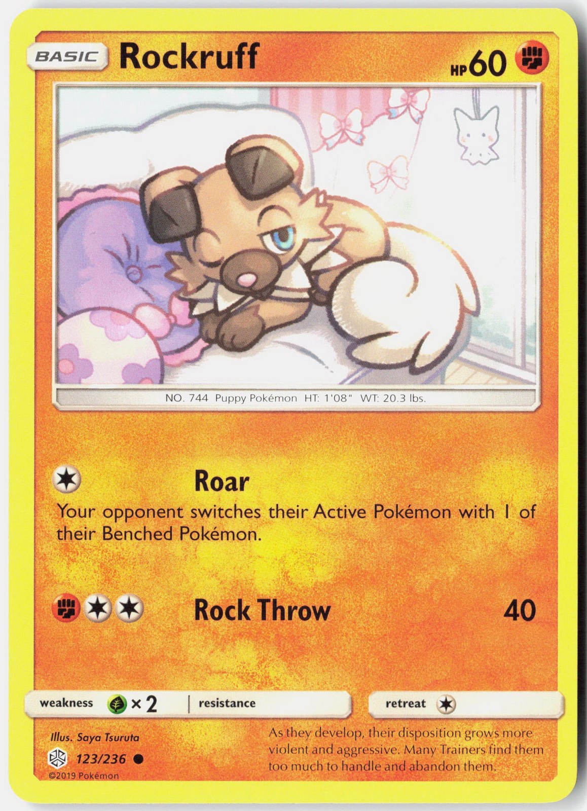 SM - Cosmic Eclipse #123/236 Rockruff