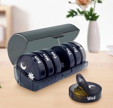 7 day Pill Case Organizer Pill Storage Weekly Twice a day Tablet Vitamin Daily