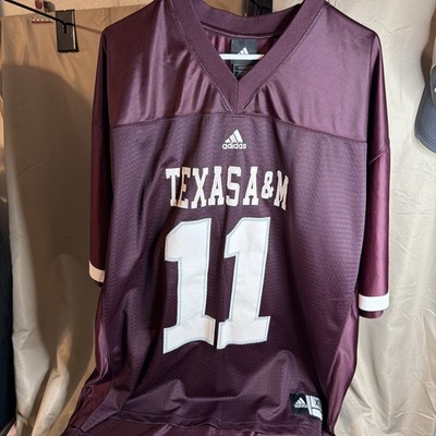 Texas A&M University Adidas XL #11 All Stitched Jersey Rare