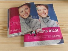 Bergère de France, voir détail, catalogue échantillons laine explications tricot
