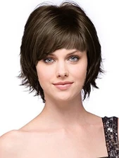 Noriko Sky Synthetic Wig by Rene of Paris - Dark Chocolate