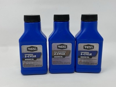   Super Tech 2-Cycle Engine Oil Set (3 Bottles, 2.6oz Each) Universal Mix 