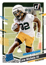2023 Donruss Football Lew Nichols III  Green Bay Packers Rated Rookie #335
