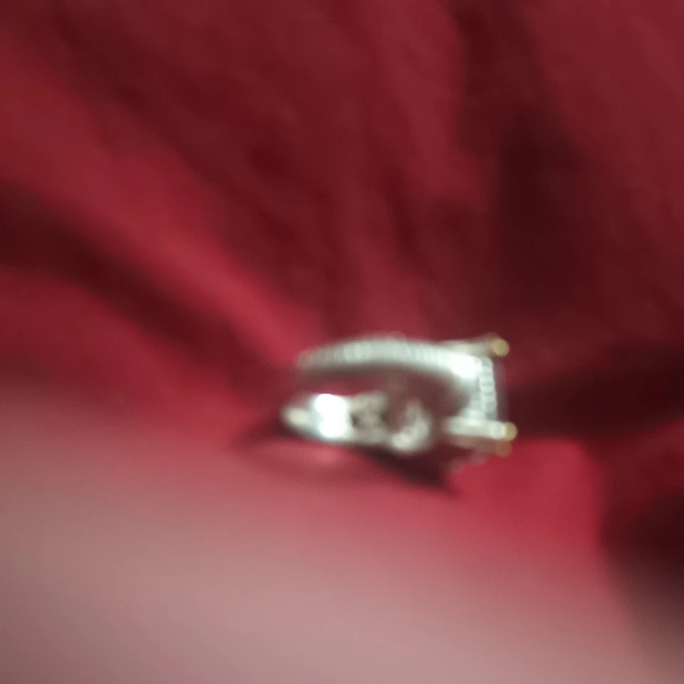 Anillo corazón diamante cristal rosa plata 925 oro 18k Judith Ripka NYJEWEL Foto 3 de 4