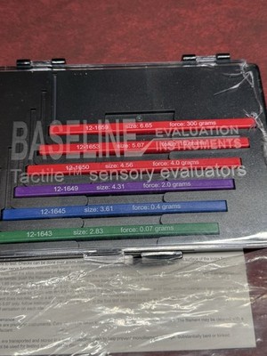 Baseline Tactile Monofilament Evaluator   Foot Set (6-piece) New, Broken Case