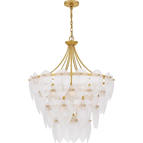 Quoizel Lilestone 7Light Pendant, Gold Leaf/Clear Seedy Glass - QP6766GFL - Picture 1 of 1