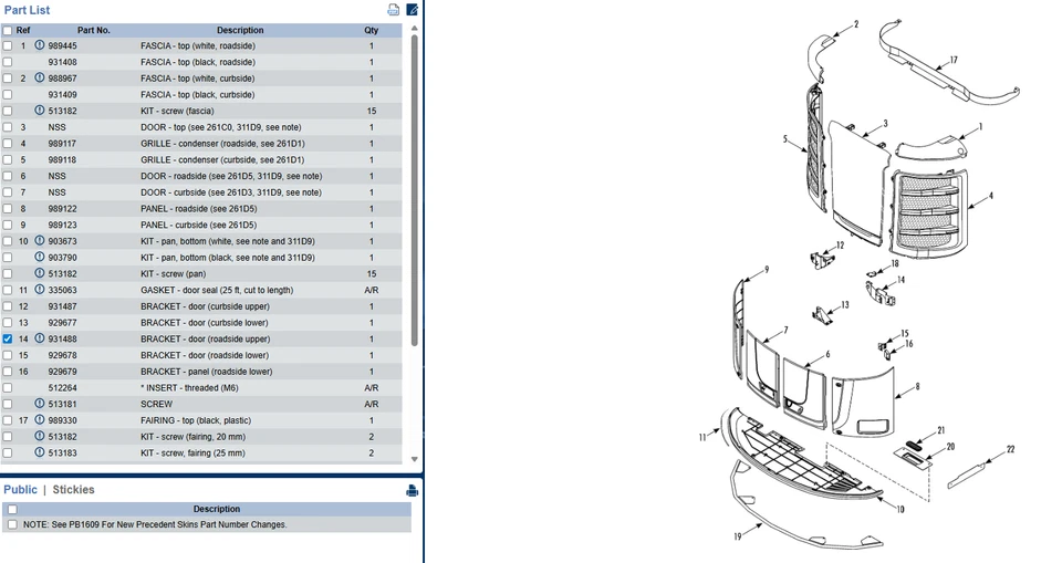 Soporte de puerta superior Thermo King Incident genuino soldadura PN# 931488 Foto 2 de 4