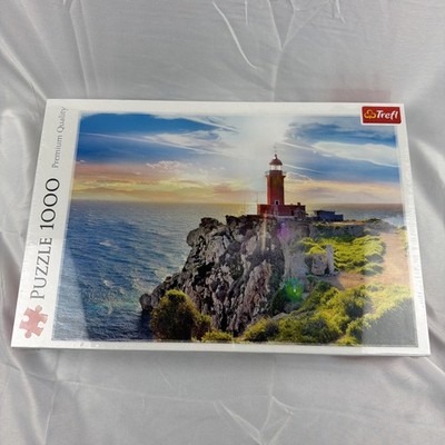 Trefl Jigsaw Puzzle the Melagavi Lighthouse Greece 1000 Piece 26.9 x 18.9 in NEW