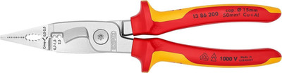 KNIPEX VDE Installationszange 13 86 200 Multitool Zum Schneiden Abisolieren Crim