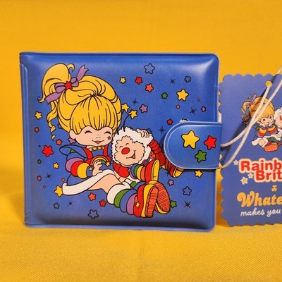 Whatever! Makes You Happy x Rainbow Brite Twink Padded Vinyl Snap Wallet NEW