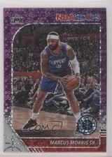 2019-20 Panini NBA Hoops Premium Stock Purple Disco Prizm Marcus Morris Sr 11ye