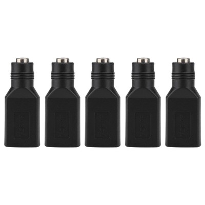 5x Computer Mini USB Female Interface To DC5.5x 2.1 Female Head Adapter Conne CB