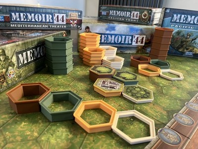 Memoir 44 Brettspiel 3D Gelände Riser, 22 und 44 teilige Sets