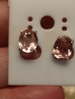 NATURAL PINK PEACH SAPPHIRE 5.15 CTS. NOT ENHANCED 925 STERLING SILVER EARRINGS — photo 7