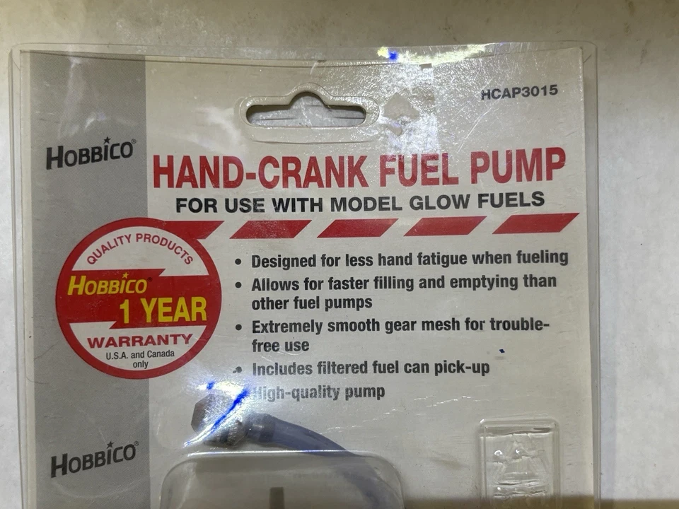 Hobbico HCAP3015 Hand-Crank Fuel Pump Model Glow Fuels - Image 2 of 4