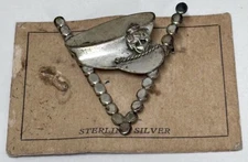 Vintage USN Sterling Silver Hat Pin WWII Scarce Victory