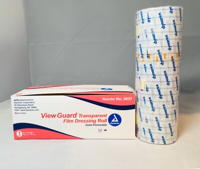 Dynarex View Guard Tattoo After Care Tattoo Dressings, 8'' x 11yds Not Sani Derm 
