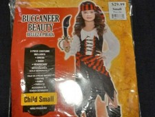 Amscan Buccaneer Beauty Childs Small Costume Playtime, roleplay, Free Shipping