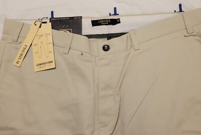 Diners Premium 38"W 32"L Mens Beige Color Dress Trousers Pants | eBay