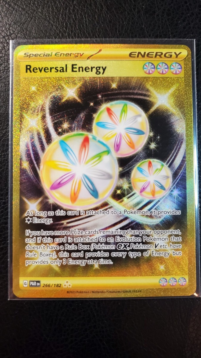 Reversal Energy Alt Art GOLD 266/182 M PF Pokémon Paradox Reversal Energy Alt Art GOLD 266/182 M PF Pokémon Paradox