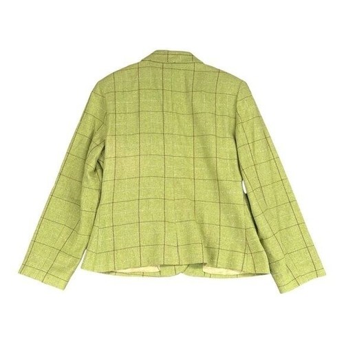 Hillard & Hanson Women’s 14 Green Wool Blend Jacket Y2K Vintage Grandma Mature - Picture 2 of 12