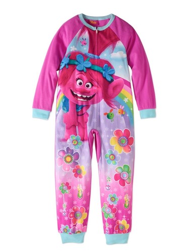 DreamWorks Trolls No Feet Blanket Sleeper Pajamas Size 6/6X - 7/8 NWT - 第 1/2 張圖片