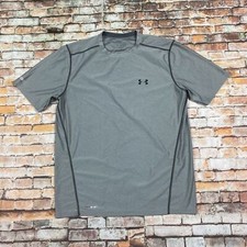 Under Armour Shirt Adult Extra Large Gray Performance Athletic Gym Workout Mens