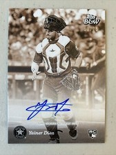 2023 Topps Black & White Yainer Diaz Rookie RC Auto Sepia Parallel 50/75 Astros