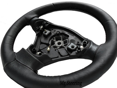 Genuine Black Italian Leather Steering Wheel Cover For Peugeot 306 (1993-2001) – Custom Steering LTD
