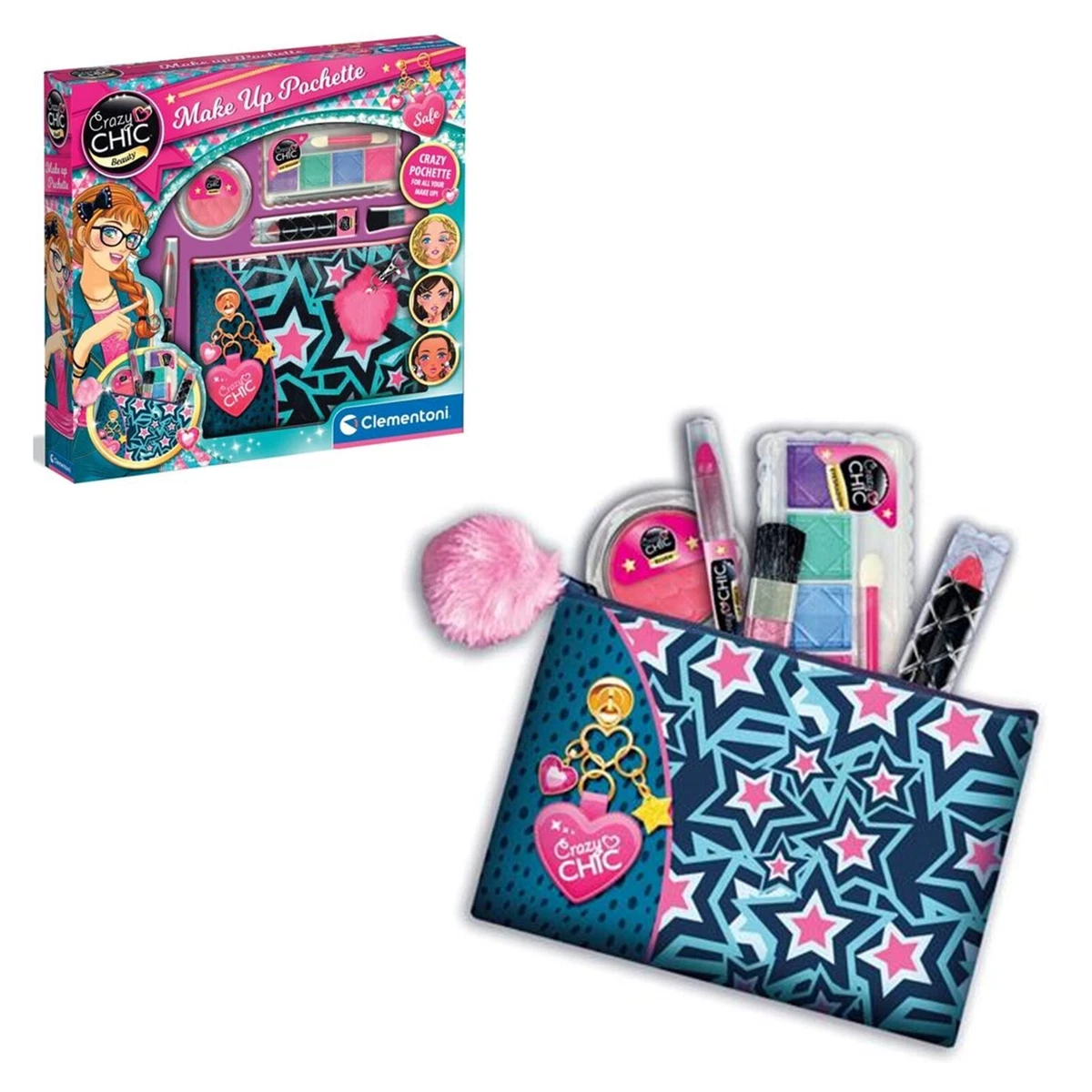 gioco clementoni crazy chic make up pochette giocattolo trucchi